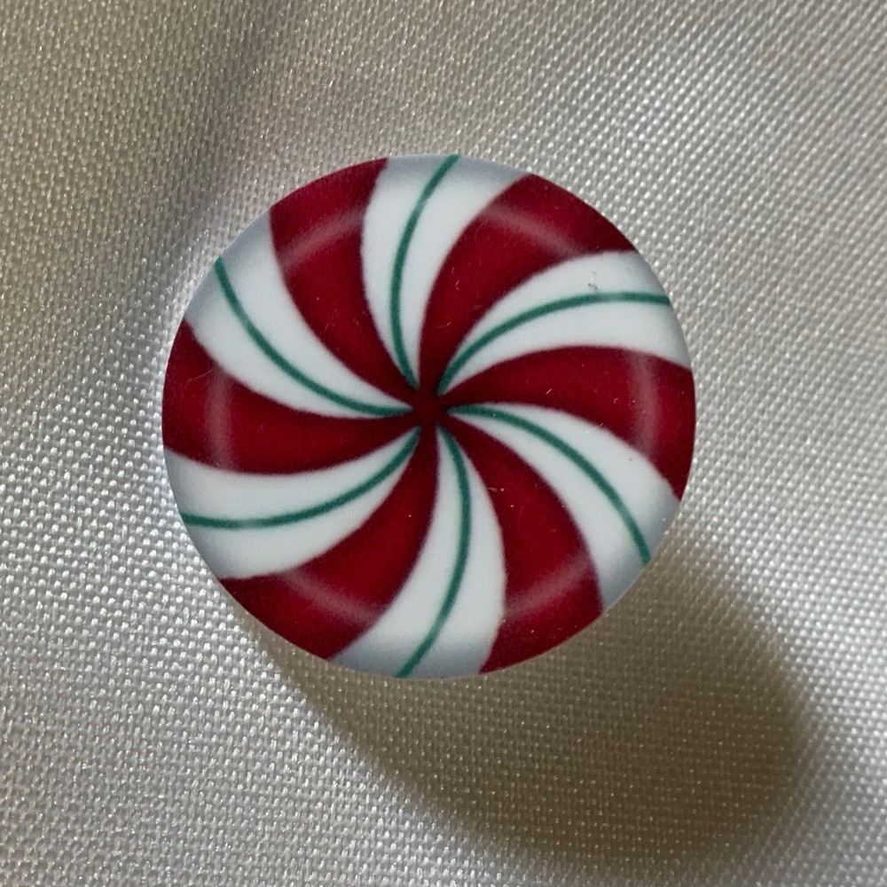 NWT Handmade Peppermint Pin / Brooch!